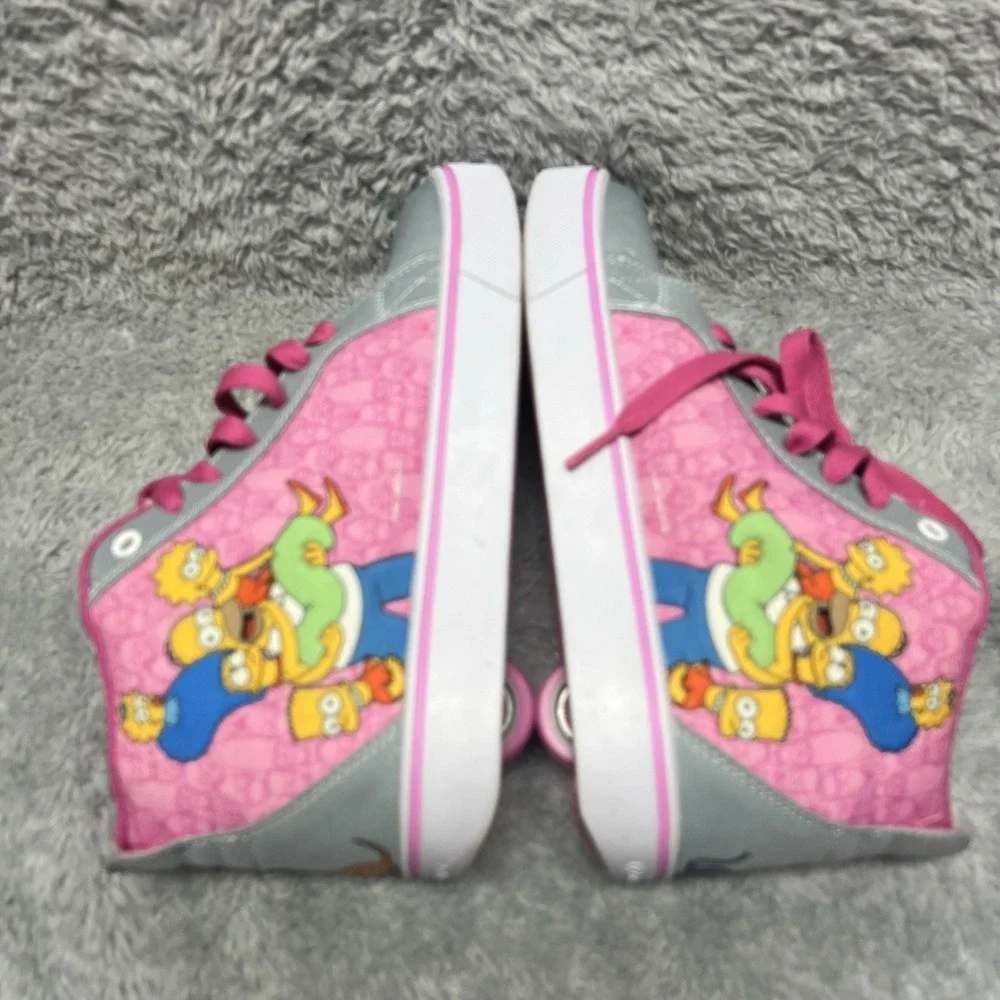 Heelys Roller Skate Sneaker‎ Shoes Girls 6 Pink Racer 20 Mid Simpson Homer Marge
